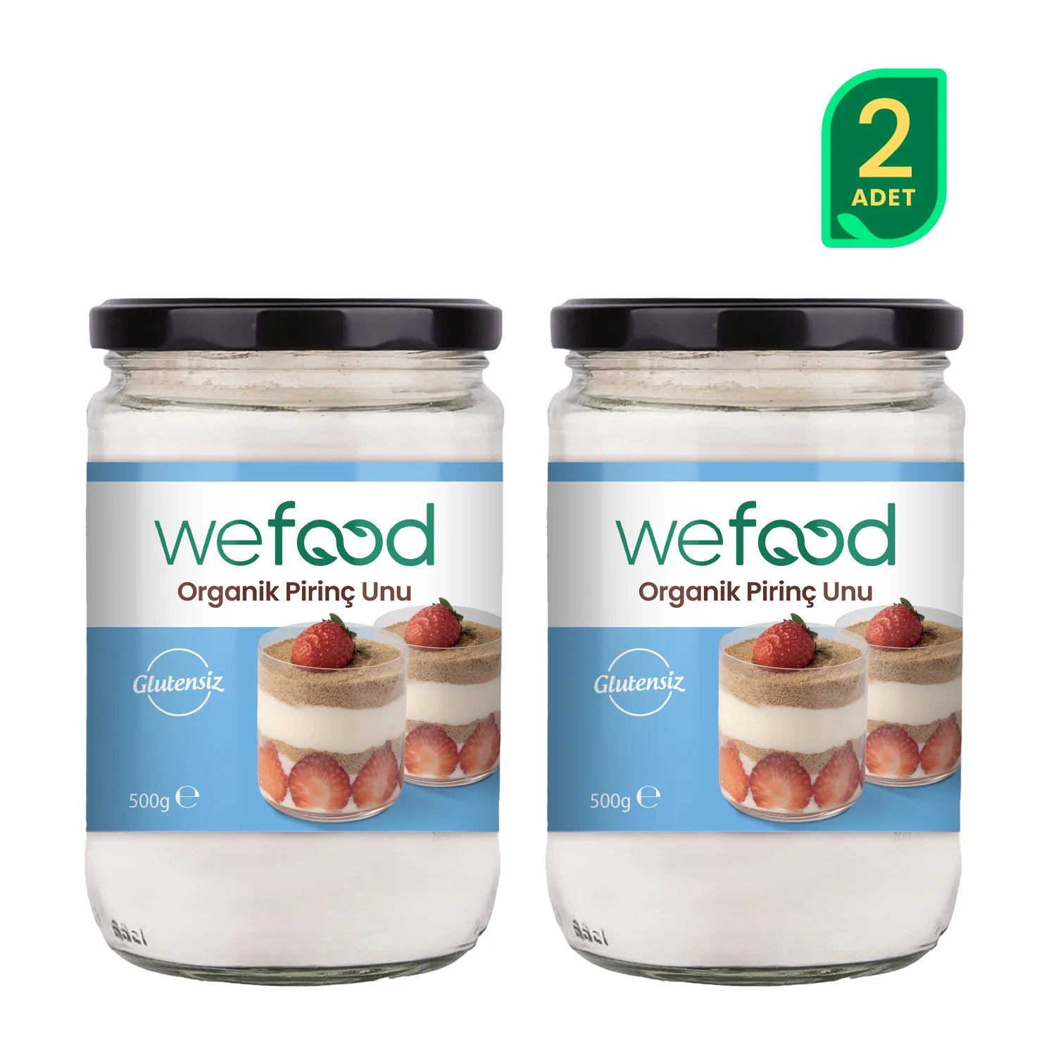 Wefood Organik Pirinç Unu 500 gr 2'li
